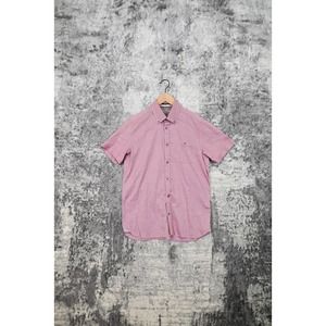 Ted Baker Pink Short Sleeve Casual Button Shirt Size 3 / US M Medium